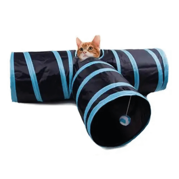 Kit tunel y peluches para gatos